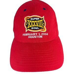 Vintage Reebok Superbowl 38 Houston Hat Imperial Palace NFL 2004 XXXVIII